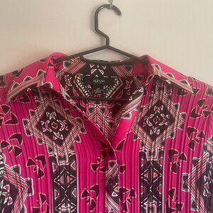 Alfani Petite Pink & Black Mini Dress